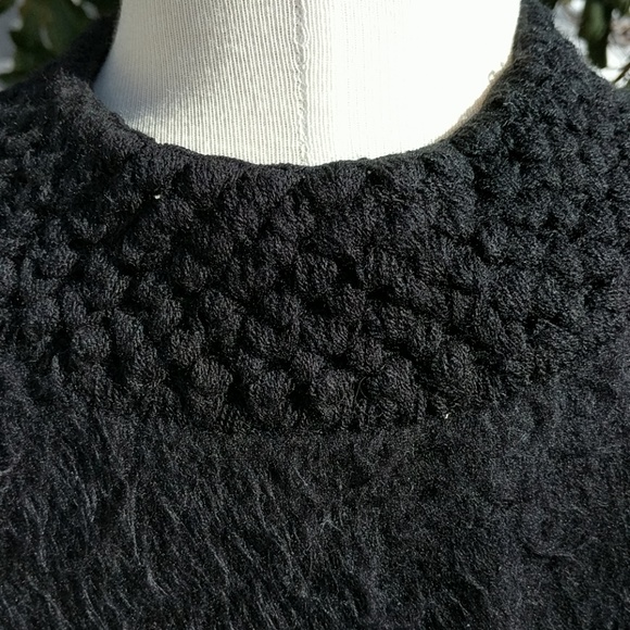 Black Wool Cape/Poncho - Picture 4 of 7
